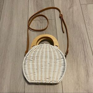 Zara Wicker Crossbody